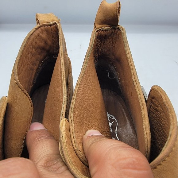 Free People Womens Size 7 Brown Back Loop Ankle Boot Casual Going Out EU 37 - Picture 11 of 13